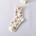 thumbnail image 7 of YooGuoGuo Women's 5Pairs Aesthetic Vintage Ruffle Socks Embroidered Frilly Floral Socks Coquettish Kawaii Ankle Cotton Socks, 7 of 7