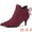 Burgundy, variant on Unique Bargains Women's Pointy Toe Kitten Heel Ankle Booties