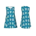 thumbnail image 7 of KLL Sea Turtle Pattern Womens Summer Dresses 2025,Loose Round Neck Sleeveless Sundresses Tank Dresses with Pockets, 7 of 7
