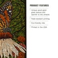 thumbnail image 3 of Lantern Press 12x18 Inch Premium Wood Sign, Ready to Hang Wall Decor, Monarch Butterfly, Paper Mosaic, Green Background, 3 of 4