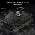 thumbnail image 4 of Aggxpf Compatible with Motorola Moto G Play 2023/Moto G Pure/Moto G Power 2022, Dropproof Phone Case with Ring Car Mount Kickstand (Black), 4 of 5