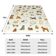 thumbnail image 3 of Pofeuu Dogs Funny Pets Print Ultra-Soft Micro Fleece Blanket,for Bed Or Sofa,All Season Throw Blankets Flannel Blanket-40"x30", 3 of 7