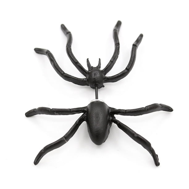 Pendientes de araña de Halloween para mujer, pendientes negros de Halloween, accesorios de disfraces para festivales, baile de Cosplay, baile de graduación, fiesta de baile de Carnaval TUNC Sencillez