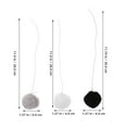 thumbnail image 2 of Shisuyan 9pcs Interactive Cat Teaser Toy Plush Ball For Indoor Cats Puff Balls Rope For Added Fun For Diy Cat Climbing Tower Accessories Kittens Chasing, 2 of 8