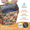 thumbnail image 2 of Travel Cooler Bag - Pioneer Flower Floral Print Pattern Camping Beer Cooler Backpack with Bottle Opener- Waterproof Insulated Picnic Backpacks - Cooler Bag for Beach, 2 of 6