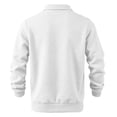 thumbnail image 6 of Domuza Quarter Zip Lapel Collar Pullover for Men Casual Lightweight Fleece Solid Color Comfort Soft Sweatshirt, 6 of 7