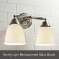 thumbnail image 5 of Aspen Creative 23126-4 Transitional Frosted Ceiling Fan Replacement Glass Shade.2-1/8"Fitter,4-5/8"Diameter x 4-5/8"Height.4 Pack, 5 of 6