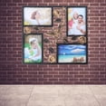 thumbnail image 4 of Decorative 4 Opening Wall Hanging Photo Frame with Flowers and Vintage Collage Family Picture Frame(Black), 4 of 6