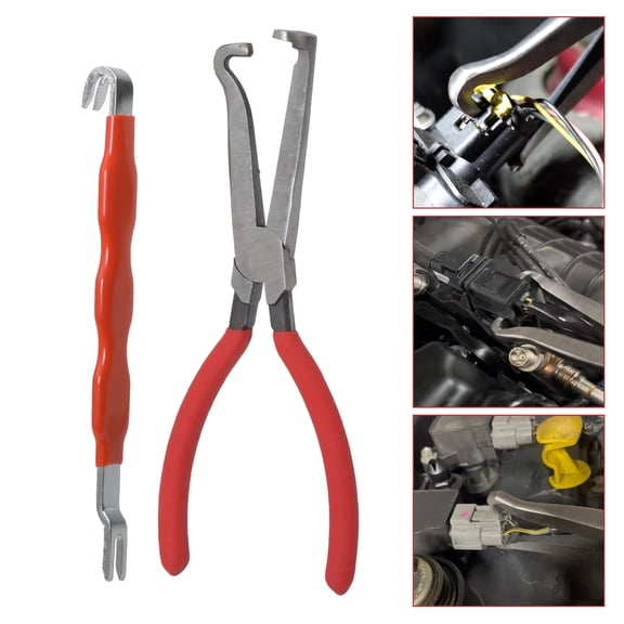 2Pcs Electrical Disconnect Pliers, Upgrade Electrical Connector Pliers, Automotive Electrical Connector Removal Tool, Automotive Electrical Terminal Connector Separator Removal Tool for Cars