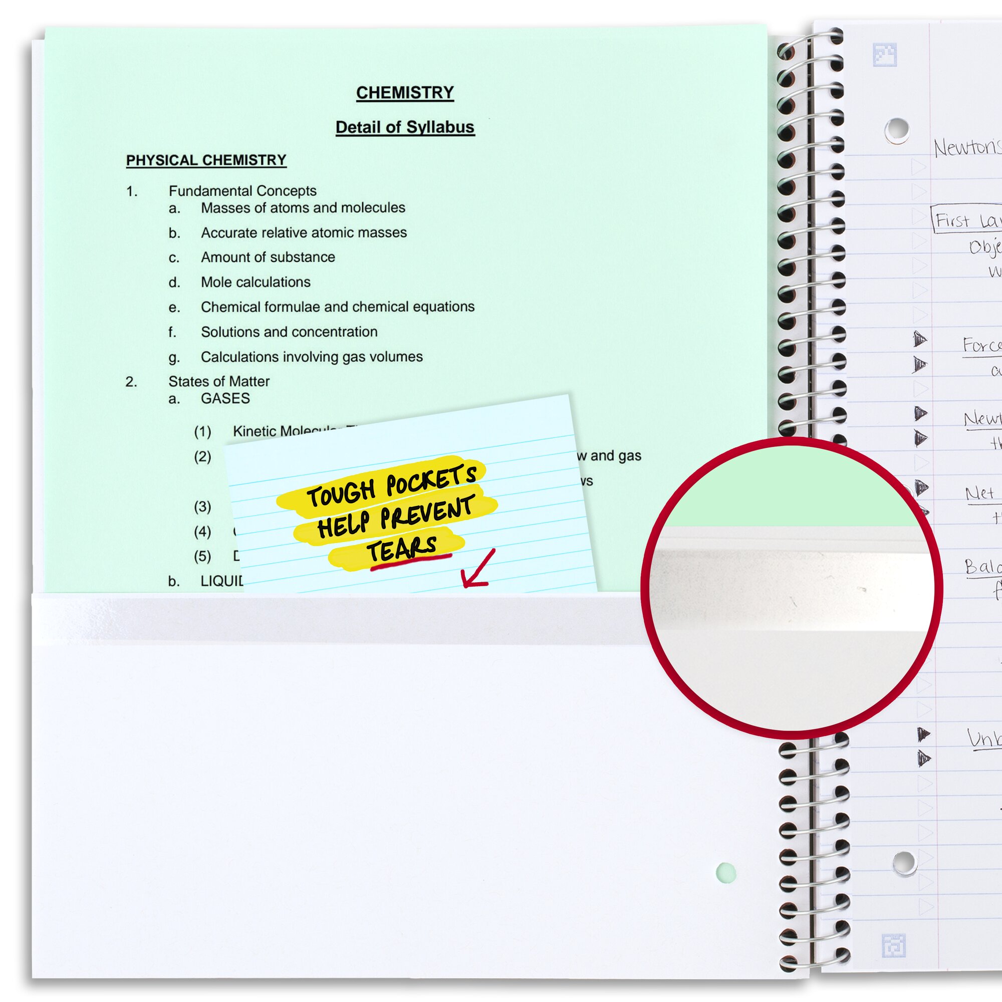 Five Star Recycled Spiral Notebook + Study App, 1 Subject, College Ruled, 8.5" x 11", 4 Pack