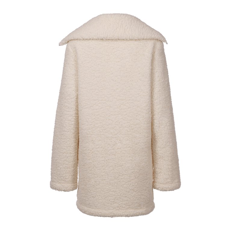 UPPADA Winter Coats for Women Winter Coat for Women Trendy Polar Fleece  Jackets Long Sleeve Cardigan Plus Size Pocket Outfits Open Front Overcoat