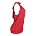 thumbnail image 6 of Summer Tops for Women Fashion Casual Top High Neck Sleeveless Tshirt Beach Vacation Loose Fit Shirt, 6 of 6