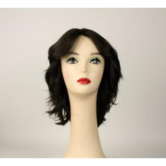 European Human Hair Freeda Wig Regina Dark Brown Multi-Directional Skin Top Size L