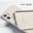 thumbnail image 1 of Liquid Silicone Phone Case For iPhone 14 13 12 11 Pro XS Max XR X Original Soft Protection Cover For iPhone 12 Mini 7 8 Plus SE2, 1 of 7