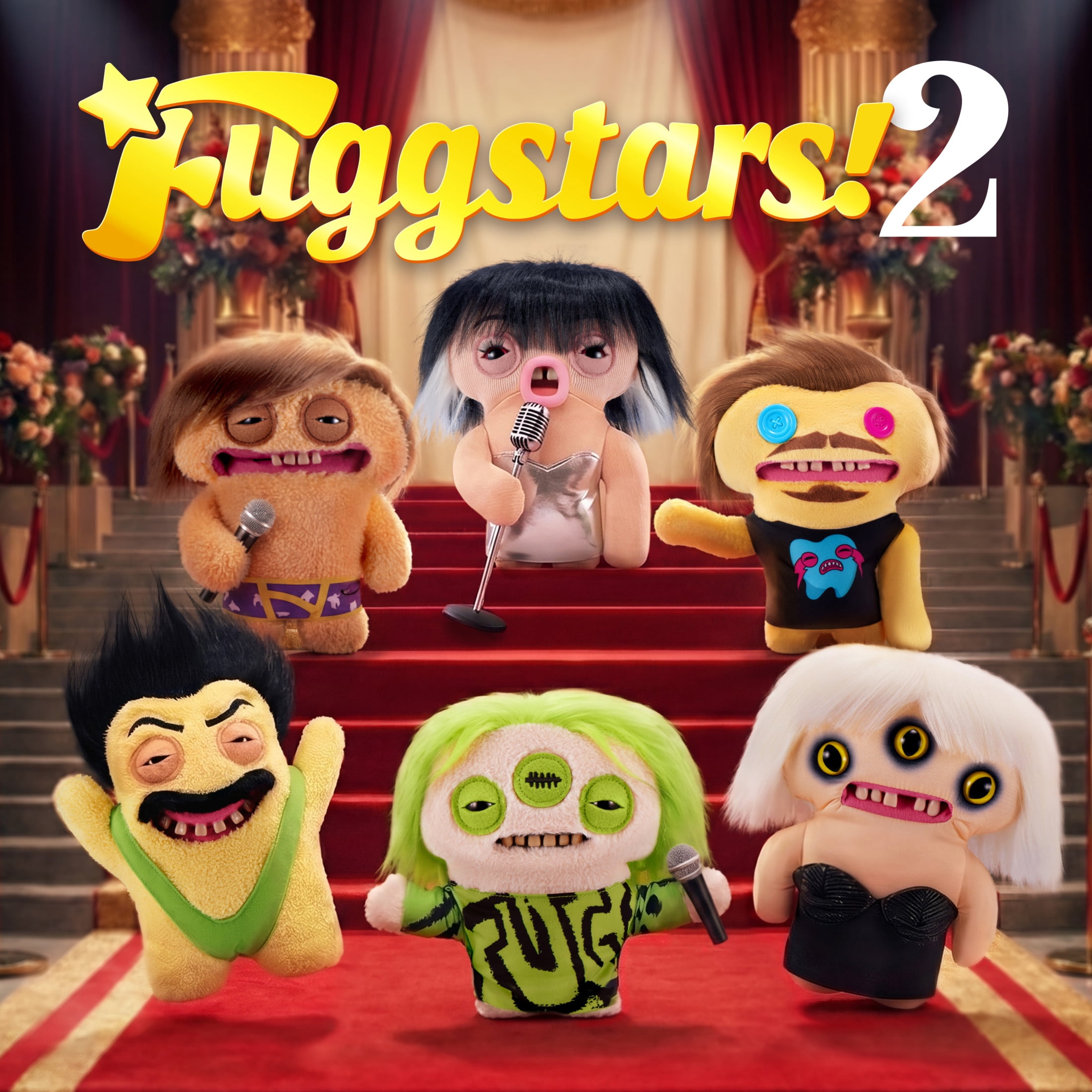 Fuggler Fugg Stars Series 2 9 Inch Plush Collectible Toy (Fugrat) by ZURU Featuring Funny Ugly Monster Design with Wild Expressions, Unique Personalities, and Chaotic Style for Fans and Collectors