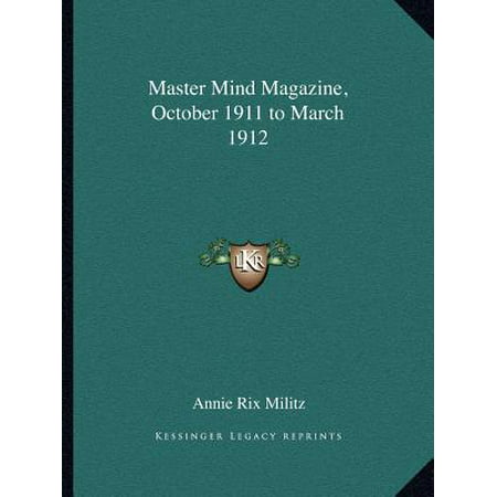 Master Mind Magazine, October 1911 to March 1912