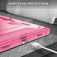 thumbnail image 3 of Fintie Shockproof Case for Samsung Galaxy Tab A11+ Plus 2025/ A9+ Plus 11 Inch 2023, Tuatara Rugged Unibody Hybrid Full Protective Bumper Kickstand Cover Built-in Screen Protector, Magenta, 3 of 12