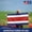 Costa Rica, variant on Belize Outdoor Flag (3x5ft) by DreamController - Durable, Fade-Resistant Polyester, Double-Stitched, Brass Grommets - HD Printed Central America Flag - Made in USA