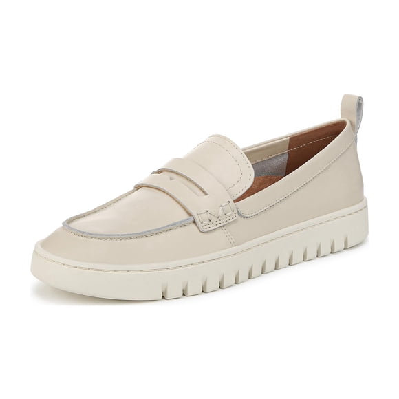 Zapatos Vionic Uptown Loafer de Cuero Crema para Mujer Talla 12W