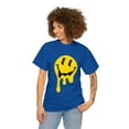 thumbnail image 2 of Dripping smiley face graphic tee Unisex Heavy Cotton Tee, 2 of 8