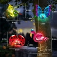 thumbnail image 2 of Lemohome Butterfly Flamingo Beetle Hummingbird Solar Outdoor Hanging Lantern Creative, 2 of 7