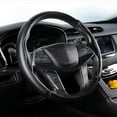 thumbnail image 4 of 2PC 15inch Car Anti-skid Steering Wheel Cover Red Carbon Fiber Steering Cover, 4 of 5