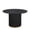 Black, variant on GDF Studio Natural Grain Finish Round Dining Table, Black