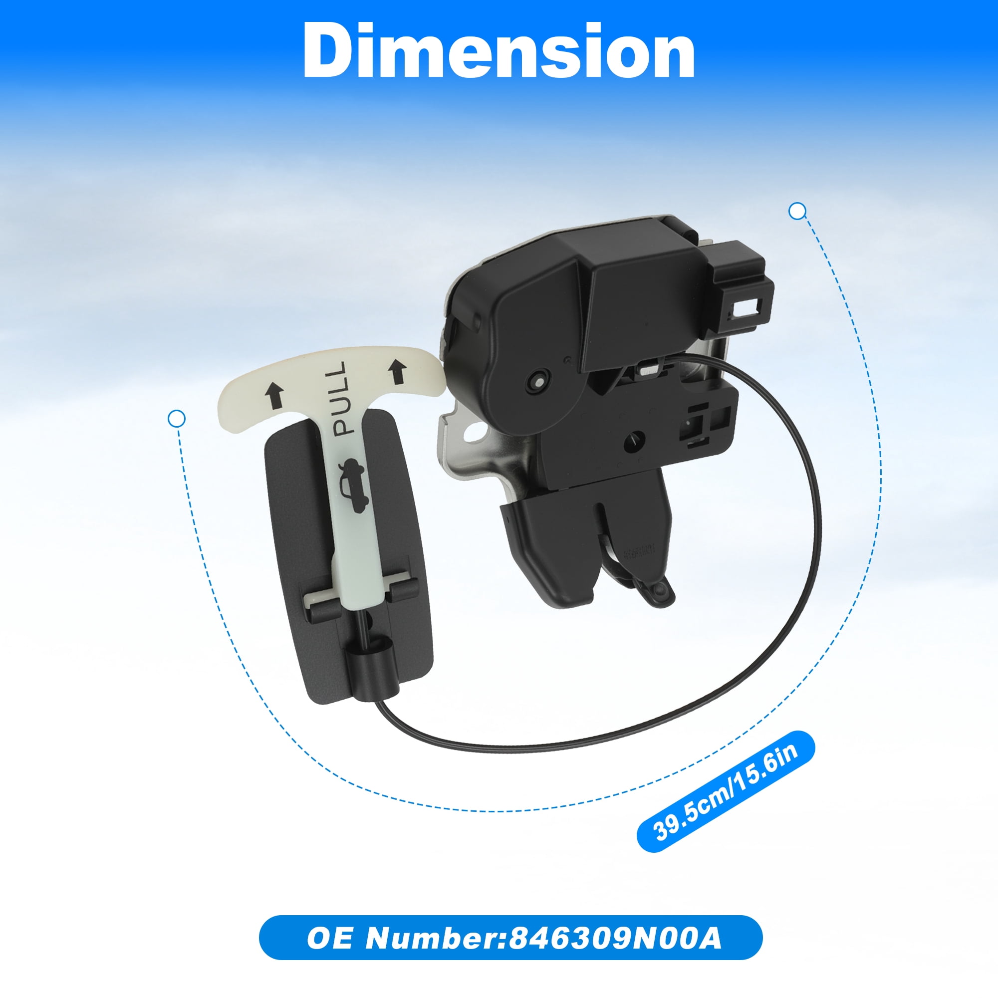 Unique Bargains 846309N00A Rear Trunk Latch Lock Actuator for Nissan Maxima 09-14