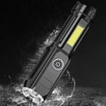 thumbnail image 3 of Portable LED Flashlight Super Bright Built-In Battery Powerful led flashlights Side COB, 3 of 9
