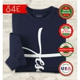 thumbnail image 2 of S4E Men's Jesus Cross Religious Crewneck Sweatshirt Small Navy, 2 of 4