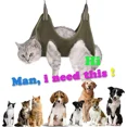 thumbnail image 7 of Cat Grooming Hammock Anti Scratch Bite Fixed Bag Cat Grooming Helper for Trimming Nail and Ear/Eye Care Cat Accessories Pet (Green,L 12-20KG), 7 of 7