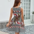 thumbnail image 6 of QUEEN OF HEARTS PLAYING CARDS ARTWORK GREY Dress Fashion Beach Long Dresses Female Party Printed Sundress, 6 of 7