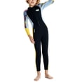 thumbnail image 2 of Traje de neopreno para niños, trajes húmedos, traje de ño de cuerpo completo, traje de buceo con cremallera frontal XL, 2 of 7