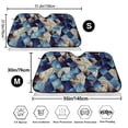 thumbnail image 3 of Uemuo Abstract Blue Squares Pattern Accordion Car Windshield Sun Shade, Foldable Reflective Sun Visor for Car, Reflector Windshield Sunshade-Small, 3 of 7