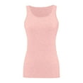 thumbnail image 2 of Scyoekwg Womens Summer Tops Sleeveless Tank Tops Loose Sling Crewneck Workout Tops Yoga Shirts Gym Clothes Casual Dressy Blouse Solid Color Suspenders Shirts (Pink,L), 2 of 5