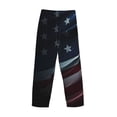 thumbnail image 3 of Lsque American Flag Waving Print Print Men's Pajama Pants, Lounge Pant - Comfortable Home Wear,Elastic Waistband, Stylish Design-XX-Large, 3 of 9