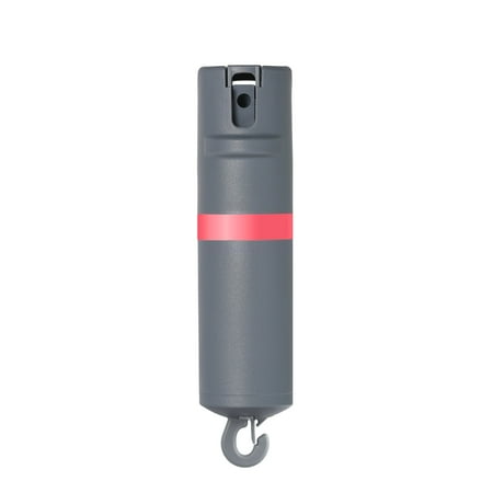 POM Pepper Spray One-Way Snap Ring Maximum Strength OC Spray Safety Flip Top 10ft Range 24 Bursts Compact Discreet for Running, Cycling, (Best Compact Pepper Spray)