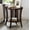 Espresso, variant on Pink Wood Oval Shelf End Table for Living Room, Modern Contemporary Design with Curved Legs and Spacious Birch Veneer Top, 23x23x23.5 Inches