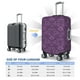 thumbnail image 4 of Balery Retro Florals Purple Funda de equipaje, fundas para maletas, elástica, lavable, protector de maletas, compatible con maletas de 18 a 32 pulgadas-Large, 4 of 7
