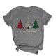 thumbnail image 2 of Fiudx Ofertas Relámpago Blusa de Manga Corta con Estampado de Moda para Mujer, Divertida Camiseta con Cuello Redondo, 2 of 3