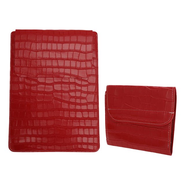 Ofertas Únicas 1 Set Funda para Tablet y Laptop de 13" con Bolsa de Accesorios Roja