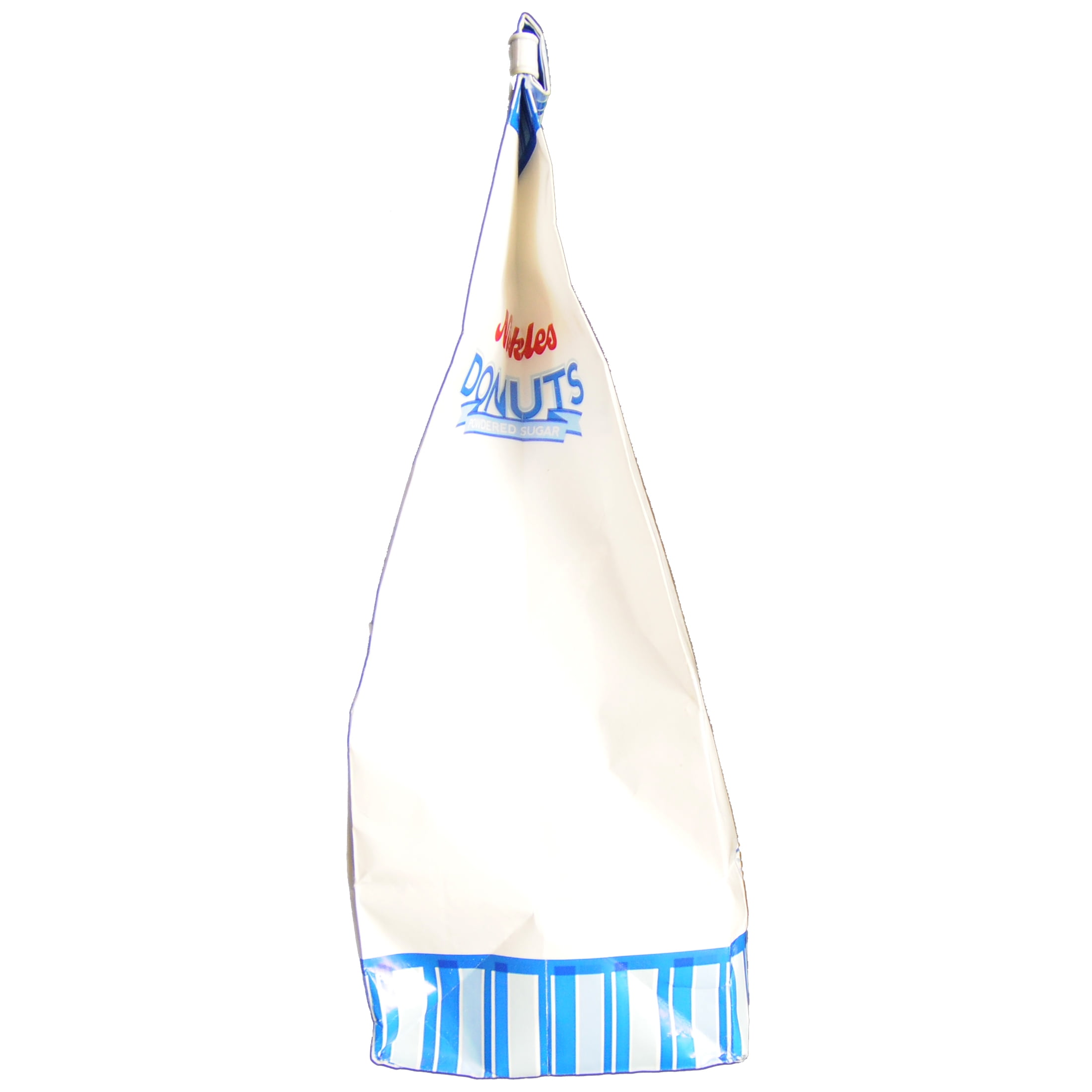 Nickles Bakery Mini Powdered Sugar Bagged Donuts, 10-ounce.
