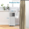 thumbnail image 2 of 8,000 BTU 3-in-1 Portable Air Conditioner – Efficient Cooling, Dehumidifier & Fan – For Rooms up to 350 sq.ft. – Remote, 24H Timer, Easy Move, Window Kit – System Default Color, 2 of 7