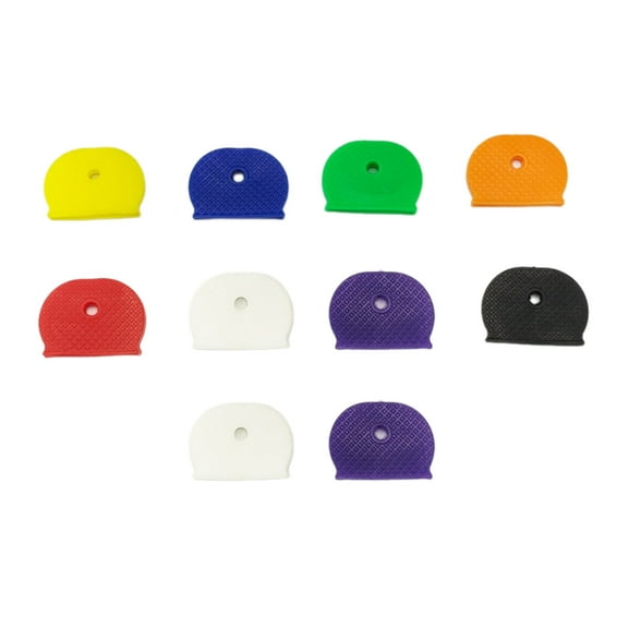 COOLHOOD 1pc/10pcs Assorted Elastic Key Covers Personalize and Your Keys with Color