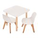 thumbnail image 2 of Mesa cuadrada Duduk con 2 Sillas Frankfurt Blanco Barniz, 2 of 5