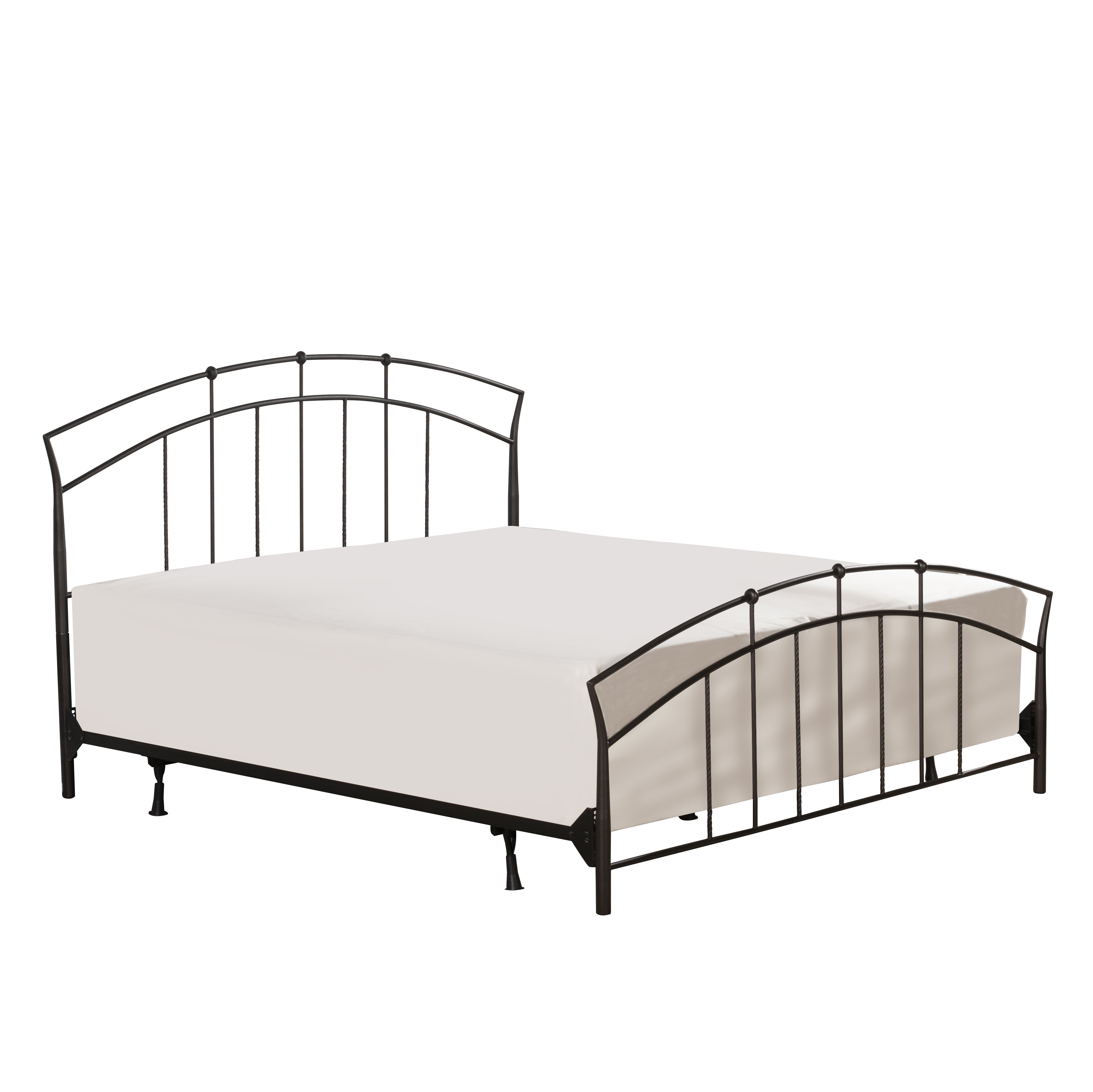 Hillsdale Furniture Vancouver King Metal Bed, Antique Brown Walmart