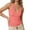 Watermelon Red, variant on Razzly Women's V Neck Slim Fit Ribbed Knit Camisole Tops Sleeveless Shirt For Layering And Casual Wear(Hot Pink,One Size)