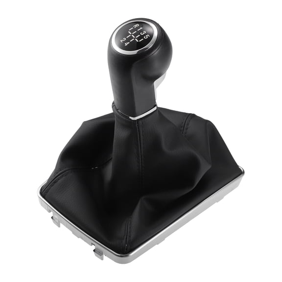 Unique Bargains 5 Speed Manual Gear Shift Knob Stick Shifter Lever Head Ball with Boot Cover for Opel for Astra