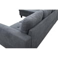 thumbnail image 5 of Star Home Living Corp Chris Microfiber Fabric Left Facing Sectional Dark Gray, 5 of 7