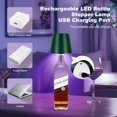 thumbnail image 4 of ERDS-2025 Lampe de Bouteille Sans Fil, Lumière de Bouteille LED RGB avec Télécommande (RGB Vert Foncé, 1 Pce), 4 of 4